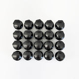 Lug Bolts M14x1.50 55mm – R12 Ball Seat, 17mm Hex (20 Pack) – Black view 4