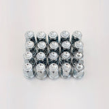 Bimecc Bulge Acorn Lug Nuts M14x1.50 – 60° Conical Seat, 3/4" Hex, Zinc (20 Pack) – Zinc view 3
