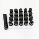Spline Drive Lug Bolts M12x1.50 32mm – 60° Conical Seat (20 Pack + Key) – Black view 3