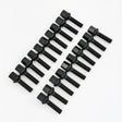 Lug Bolts M14x1.50 24mm – R12 Ball Seat, 17mm Hex (20 Pack) – Black