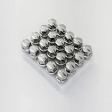 Lug Bolts M12x1.50 24mm – R12 Ball Seat, 17mm Hex (20 Pack) – Chrome view 2