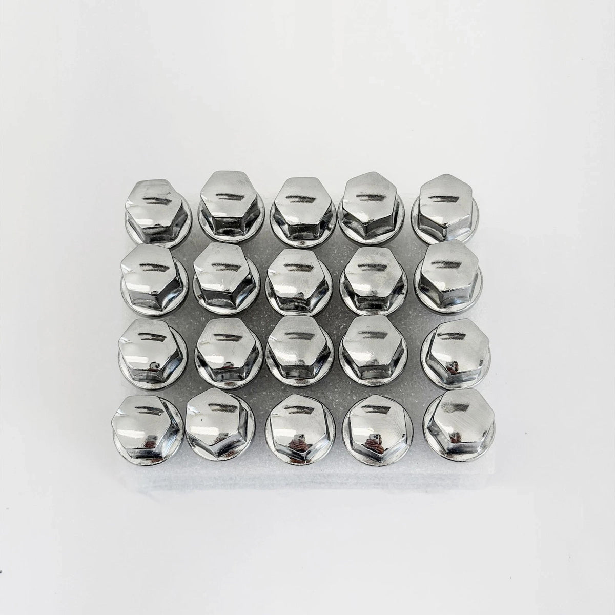 Lug Bolts M12x1.50 24mm – R12 Ball Seat, 17mm Hex (20 Pack) – Chrome view 3