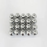 Lug Bolts M12x1.50 24mm – R12 Ball Seat, 17mm Hex (20 Pack) – Chrome view 3