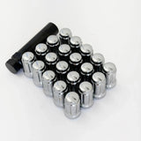 Tuner Spline Lug Nuts 1/2"-20 – 60° Conical Acorn (20 Pack + Key) – Chrome