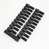 Spline Drive Lug Bolts M14x1.50 45mm – 60° Conical Seat (20 Pack + Key) – Black view 5