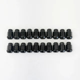 Bulge Acorn Lug Nuts 1/2"-20 – 60° Conical Seat, 3/4" Hex (20 Pack) – Black view 5