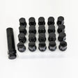 Spline Drive Lug Bolts M14x1.50 45mm – 60° Conical Seat (20 Pack + Key) – Black