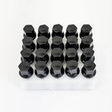 Lug Bolts M14x1.50 33mm – R12 Ball Seat, 17mm Hex (20 Pack) – Black view 3