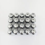 Lug Bolts M15x1.25 30mm – 60° Conical Seat, 17mm Hex (20 Pack) – Chrome view 3