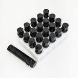 Spline Drive Lug Bolts M12x1.50 32mm – 60° Conical Seat (20 Pack + Key) – Black view 2