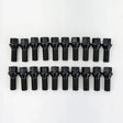 Staggered Lug Bolt Kit M14x1.50 – (10) 33mm + (10) 28mm, 60° Conical Seat, 17mm Hex – Black