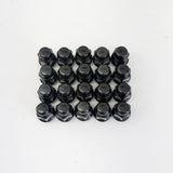 Bulge Acorn Lug Nuts 7/16"-20 – 60° Conical Seat, 3/4" Hex (20 Pack) – Black view 2