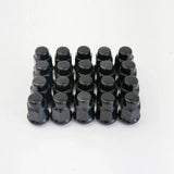 Bulge Acorn Lug Nuts 1/2"-20 – 60° Conical Seat, 3/4" Hex (20 Pack) – Black view 3
