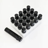 Spline Drive Lug Bolts M12x1.50 28mm – 60° Conical Seat (20 Pack + Key) – Black