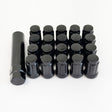 Tuner Spline Lug Nuts M14x1.50 – 60° Conical Acorn (20 Pack + Key) – Black