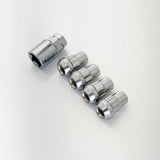 Lug Nut Locks 1/2"-20 – 60° Conical Acorn (Set of 4 + Key) – Chrome
