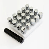 Spline Drive Lug Bolts M14x1.50 24mm – 60° Conical Seat (20 Pack + Key) – Chrome view 2