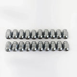 Bulge Acorn Lug Nuts M12x1.50 – 60° Conical Seat, 3/4" Hex (20 Pack) – Chrome view 3