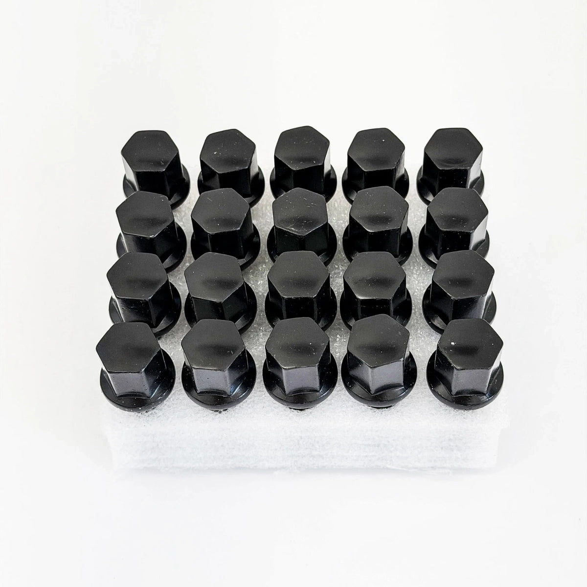 Lug Bolts M14x1.50 28mm – R12 Ball Seat, 17mm Hex (20 Pack) – Black view 3