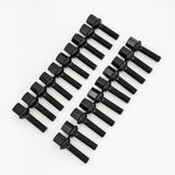 Lug Bolts M15x1.25 40mm – R12 Ball Seat, 17mm Hex (20 Pack) – Black view 5