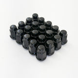 Bulge Acorn Lug Nuts 7/16"-20 – 60° Conical Seat, 3/4" Hex (20 Pack) – Black view 5