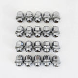 OEM Style Acorn Lug Nuts M12x1.25 – 60° Conical Seat, 21mm Hex (20 Pack) – Chrome view 5