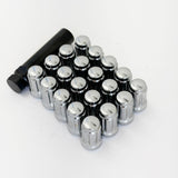 Tuner Spline Lug Nuts M14x1.50 – 60° Conical Acorn (20 Pack + Key) – Chrome