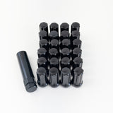 Truck Spline Lug Nuts M14x2.00 – 60° Conical Acorn (24 Pack + Key) – Black view 2