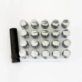 Spline Drive Lug Bolts M12x1.50 45mm – 60° Conical Seat (20 Pack + Key) – Chrome view 3