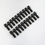 Lug Bolts M14x1.50 48mm – 60° Conical Seat, 17mm Hex (20 Pack) – Black view 5
