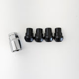 Lug Nut Locks M14x1.50 – 60° Conical Acorn (Set of 4 + Key) – Black view 2