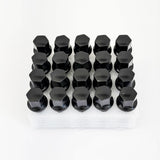 Lug Bolts M14x1.50 45mm – R12 Ball Seat, 17mm Hex (20 Pack) – Black view 2
