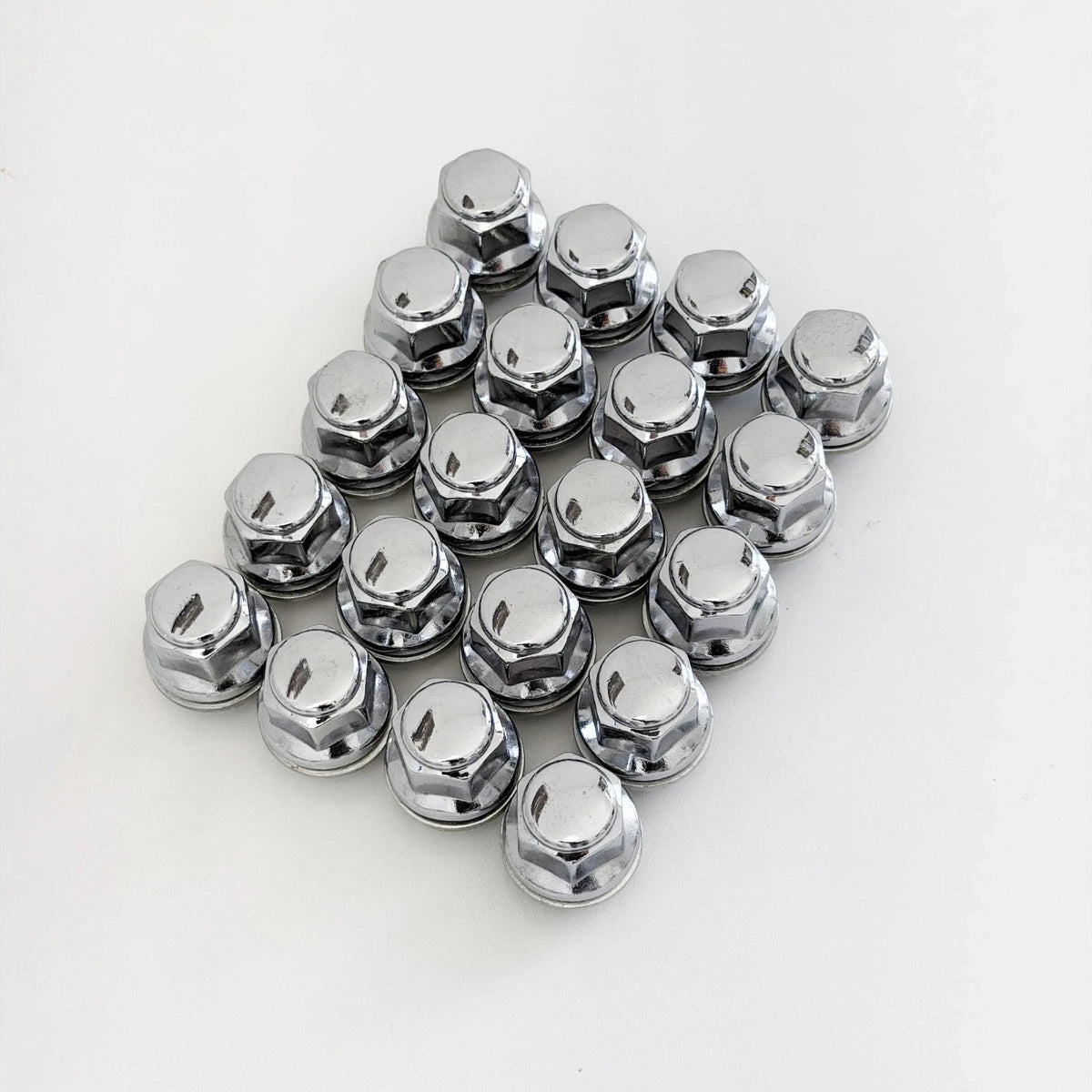 OEM Style Acorn Lug Nuts M12x1.50 – 60° Conical Seat, 21mm Hex (20 Pack) – Chrome view 3