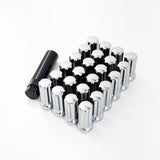Truck Spline Lug Nuts 1/2"-20 – 60° Conical Acorn (24 Pack + Key) – Chrome