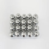 Lug Bolts M12x1.50 33mm – R12 Ball Seat, 17mm Hex (20 Pack) – Chrome view 2