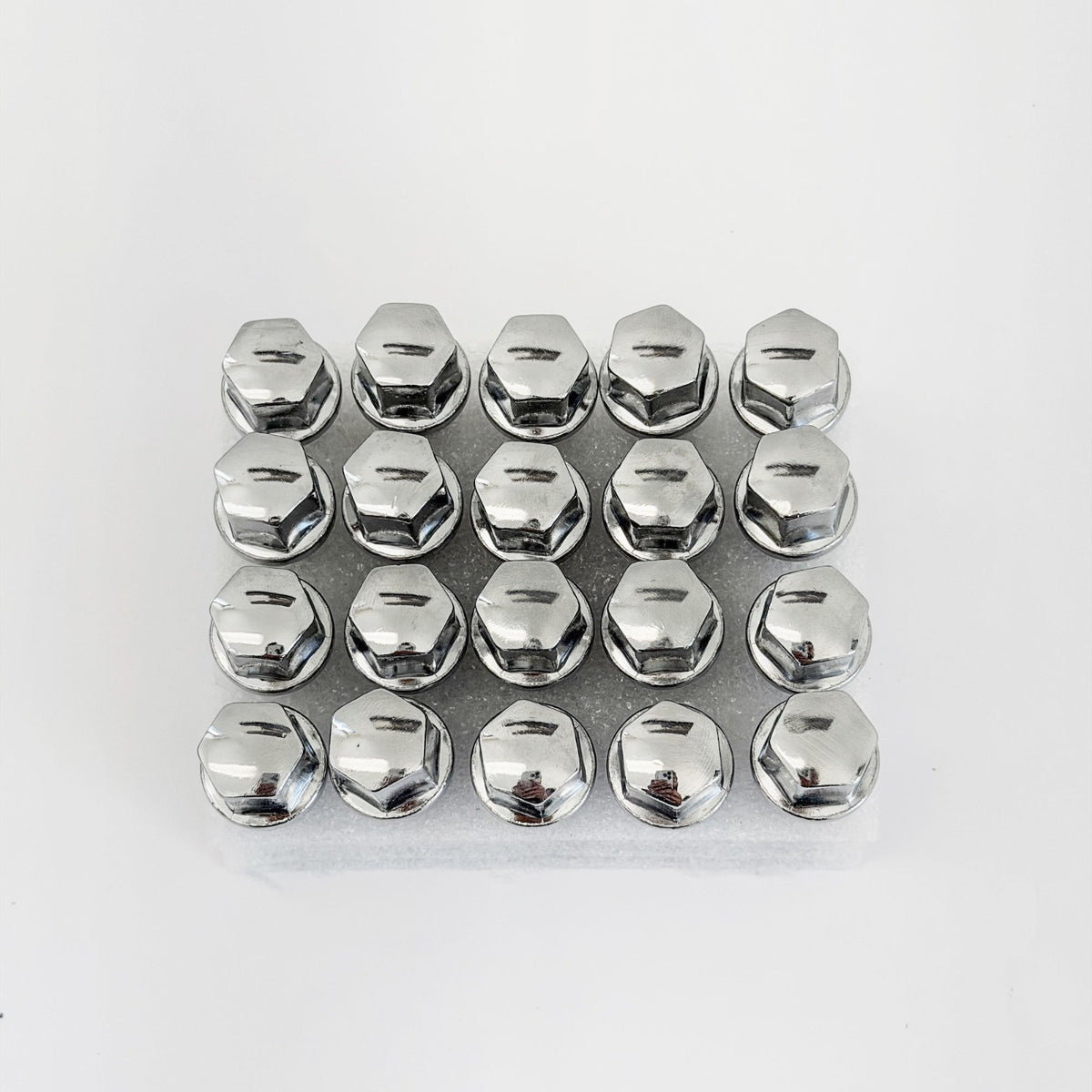Lug Bolts M12x1.50 50mm – R12 Ball Seat, 17mm Hex (20 Pack) – Chrome view 2