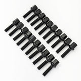 Lug Bolts M14x1.25 40mm – R12 Ball Seat, 17mm Hex (20 Pack) – Black view 5
