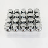 Lug Bolts M14x1.25 24mm – 60° Conical Seat, 17mm Hex (20 Pack) – Chrome view 3