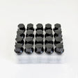 Lug Bolts M12x1.50 30mm – 60° Conical Seat, 17mm Hex (20 Pack) – Black