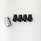 Lug Nut Locks M12x1.25 – 60° Conical Acorn (Set of 4 + Key) – Black view 3