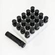 Spline Drive Lug Bolts M14x1.50 24mm – 60° Conical Seat (20 Pack + Key) – Black
