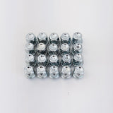 Bimecc Bulge Acorn Lug Nuts M12x1.50 – 60° Conical Seat, 3/4" Hex, Zinc (20 Pack) – Zinc view 3