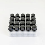Lug Bolts M14x1.50 40mm – 60° Conical Seat, 17mm Hex (20 Pack) – Black view 2