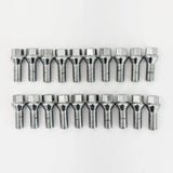 Lug Bolts M14x1.50 50mm – 60° Conical Seat, 17mm Hex (20 Pack) – Chrome