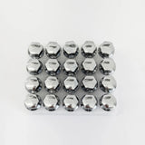 Lug Bolts M14x1.50 28mm – 60° Conical Seat, 17mm Hex (20 Pack) – Chrome view 3