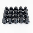 OEM Style Acorn Lug Nuts M12x1.50 – 60° Conical Seat, 21mm Hex (20 Pack) – Black