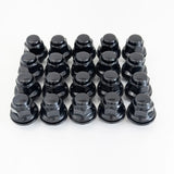 OEM Style Acorn Lug Nuts M12x1.50 – 60° Conical Seat, 21mm Hex (20 Pack) – Black