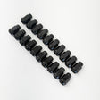 Bulge Acorn Lug Nuts 7/16"-20 – 60° Conical Seat, 3/4" Hex (20 Pack) – Black