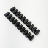 Bulge Acorn Lug Nuts 7/16"-20 – 60° Conical Seat, 3/4" Hex (20 Pack) – Black