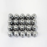 Bulge Acorn Lug Nuts 7/16"-20 – 60° Conical Seat, 3/4" Hex (20 Pack) – Chrome view 3
